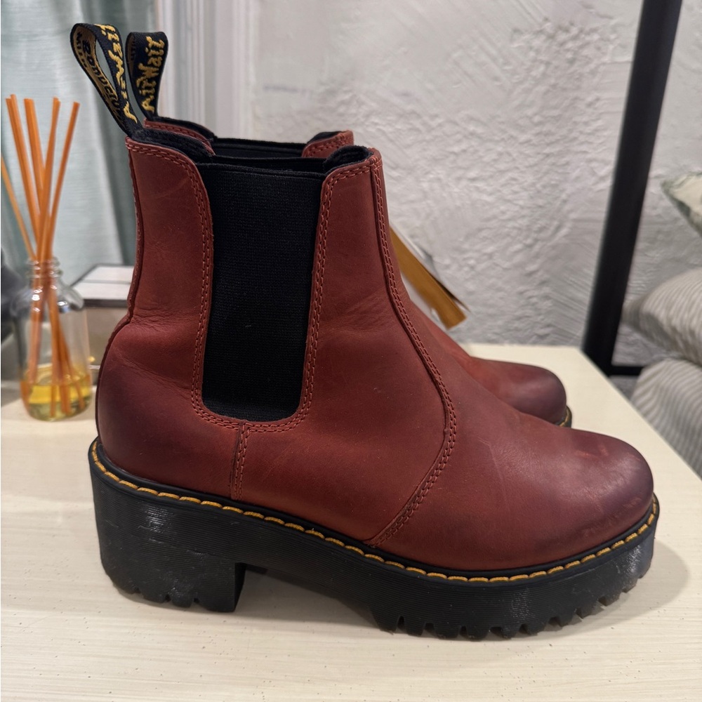 Dr. Martens Women's Burgundy Ankle Boots